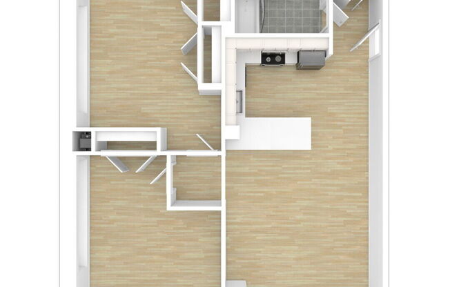 2 beds, 1 bath, 1,063 sqft, $1,857