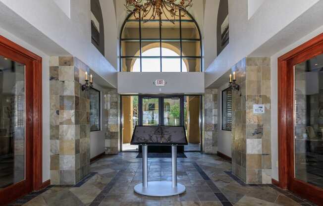 Clubhouse hallway at The Aliante by Picerne, Scottsdale, AZ