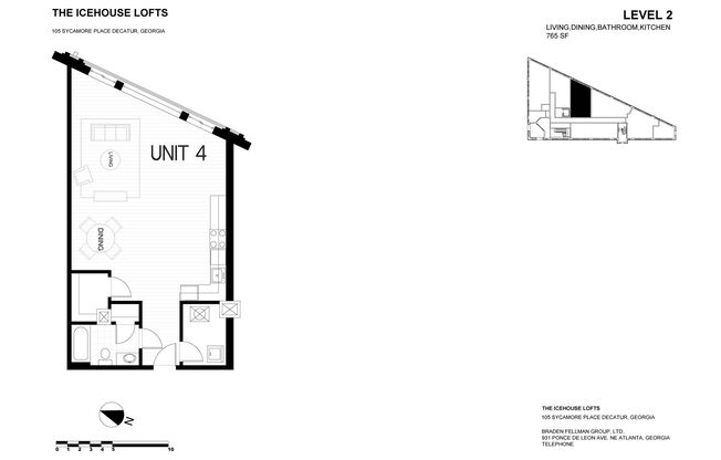 Studio, 1 bath, 765 sqft, $1,600, Unit B-104
