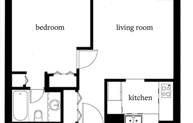 1 bed, 1 bath, 540 sqft, $4,250, Unit 3211