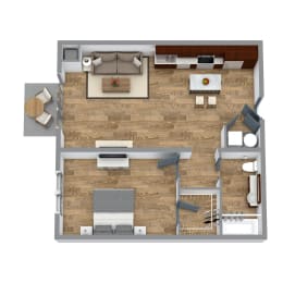 1 bed, 1 bath, 737 sqft, $2,135