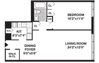 1 bed, 1 bath, 792 sqft, $5,634, Unit 22K
