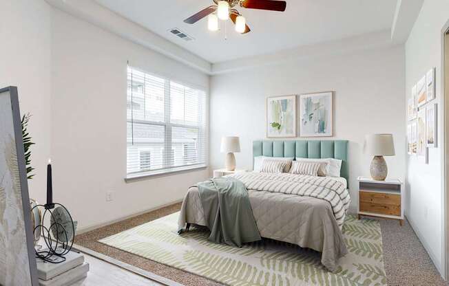 Bedroom with Plush Carpeting