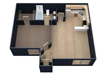 1 bed, 1 bath, 560 sqft, $1,074