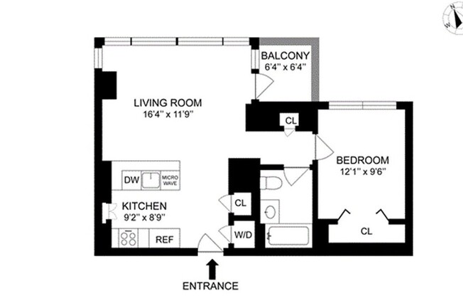 1 bed, 1 bath, 601 sqft, $5,495, Unit 10L