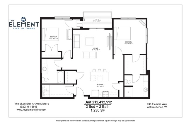 2 beds, 2 baths, 1,190 sqft, $2,085, Unit 212