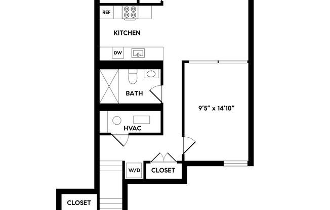 2 beds, 1 bath, $8,000, Unit 2B