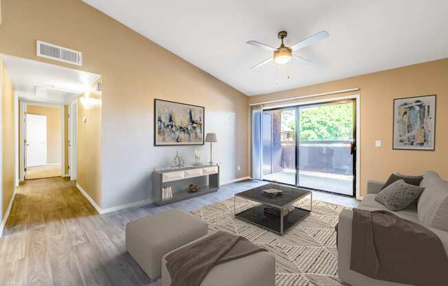 Living space at Garden Grove Apartments