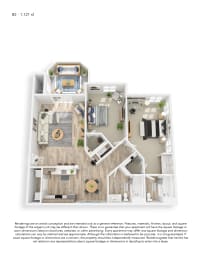 2 beds, 2 baths, 1,121 sqft, $1,683