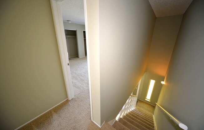 Ocean View Townhomes staircase downward view