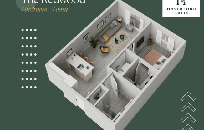 1 bed, 1 bath, 505 sqft, $1,600, Unit 2J