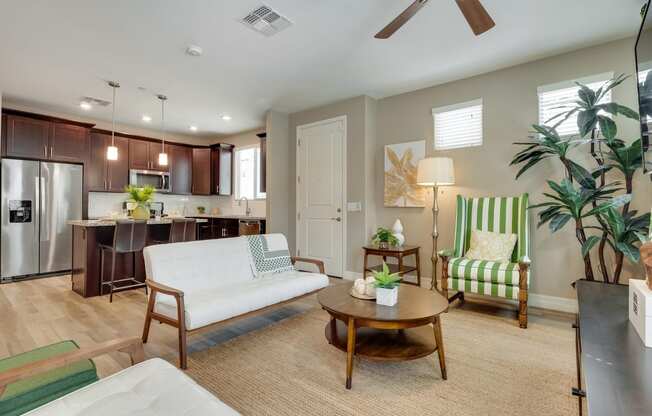 Living Room at Bella Victoria Apartments in Mesa Arizona January 20213
