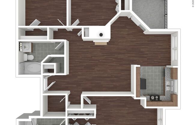 3 beds, 2 baths, 1,234 sqft, $2,040