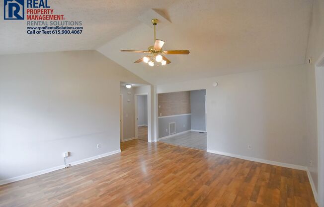 Adorable 3 bd 2 ba home with attached garage and fenced in yard! Washer and dryer included!