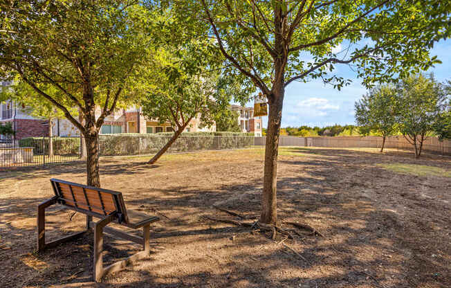 Park Bench at Bridge at Southpark Meadows, Austin, 78748