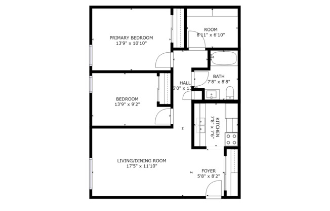 2 beds, 1 bath, 858 sqft, $915, Unit 610-B215