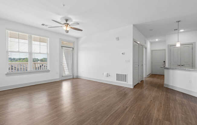 Living Room with Hard Surface Flooring