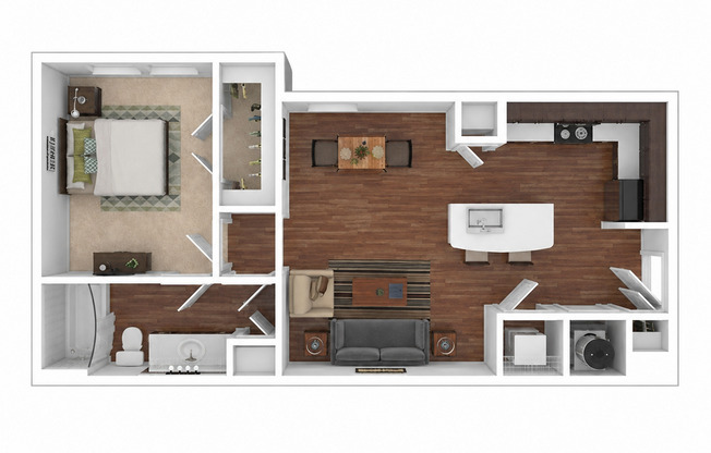 1 bed, 1 bath, 692 sqft, $1,410