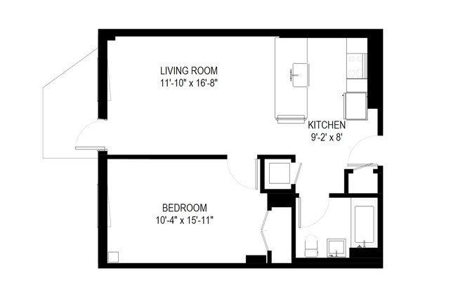 1 bed, 1 bath, $3,892, Unit 858