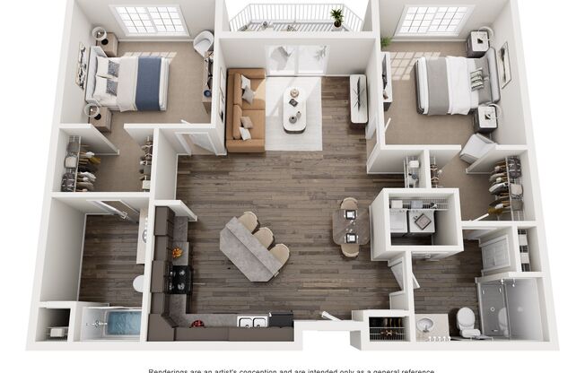 2 beds, 2 baths, 1,110 sqft, $1,240, Unit 5369-212