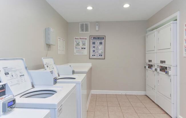 onsite laundry room at Wilmington NC apartments