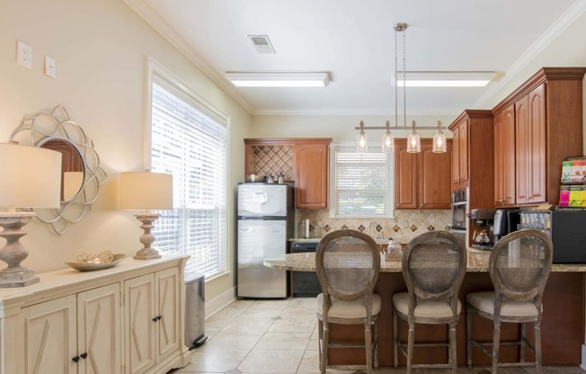 Club House Kitchen at Stone Ridge Apartment Homes, Mobile, Alabama