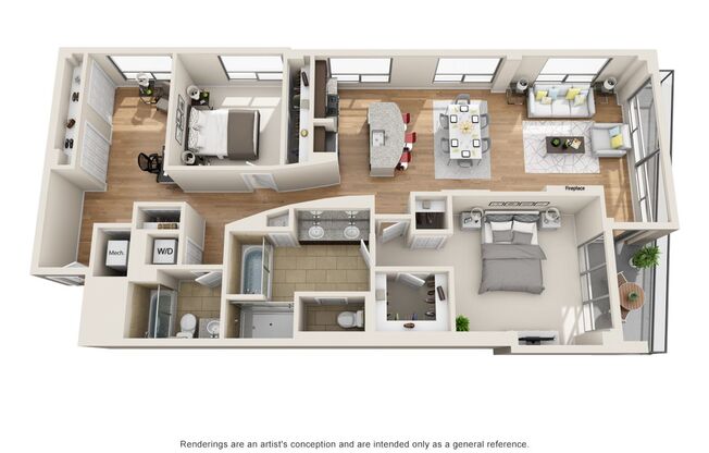 3 beds, 2 baths, 1,763 sqft, $4,145, Unit 306