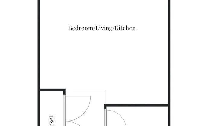 Studio, 1 bath, 450 sqft, $900, Unit 219r