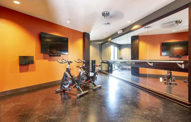 Station R Apartments in Atlanta GA photo of fitness center-cycles