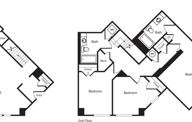 3 beds, 3 baths, 2,580 sqft, $5,114, Unit TH03