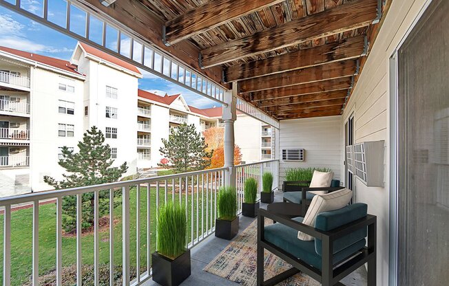 Balcony And Patio at Rivers Edge Apartments, Waukesha, Wisconsin