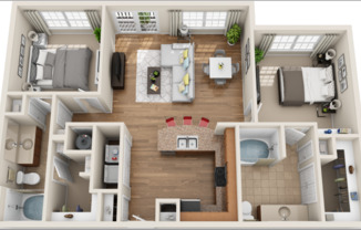 Midtown Village - 2 Bedroom(s) - Colonial