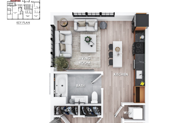 1 bed, 1 bath, 810 sqft, $1,900