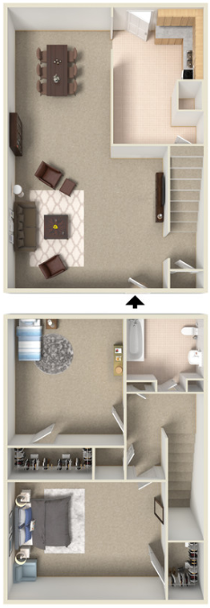 2 beds, 1 bath, 785 sqft, $1,025