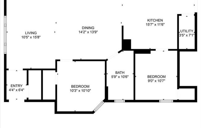 2 beds, 1 bath, 900 sqft, $1,245, Unit 6091 Vermont U-A