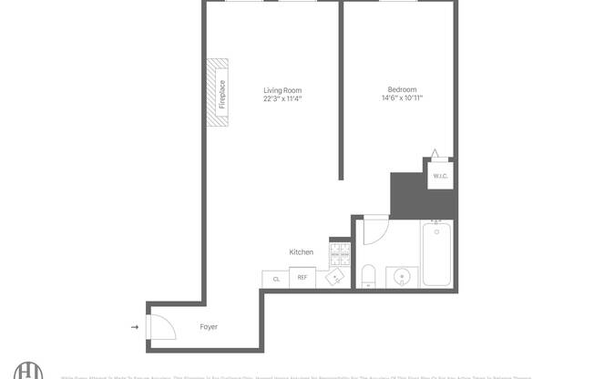 1 bed, 1 bath, $4,300, Unit 3E