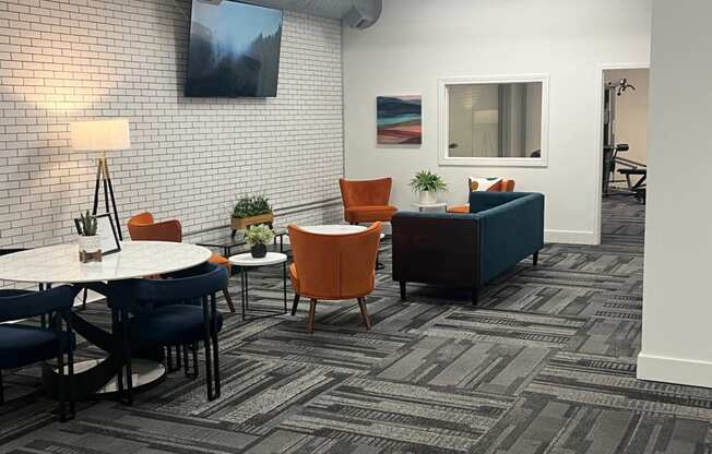 resident lounge at Residences at South High, Pittsburgh Pennsylvania ? 