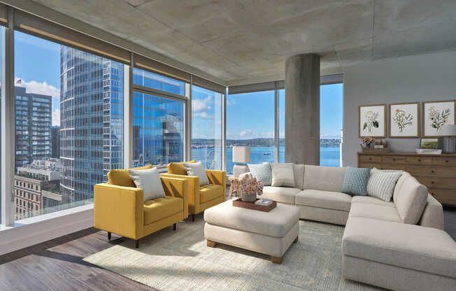 Living Room with Hard Surface Flooring
