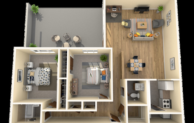 2 beds, 1.5 baths, 1,106 sqft, $1,650, Unit 103