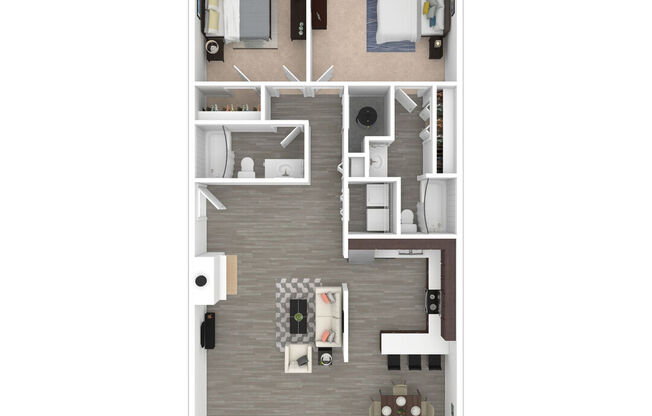 2 beds, 2 baths, 1,104 sqft, $1,425