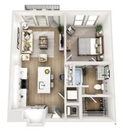 1 bed, 1 bath, 678 sqft, $1,533