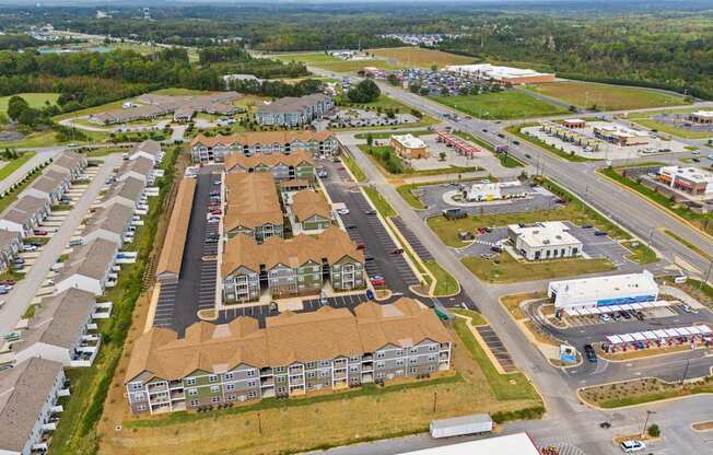 Grande at Geyser Falls Luxury Apartments Aerial View