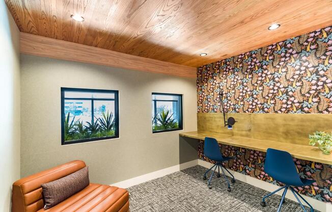 Stay productive in style at Modera St. Paul with coworking spaces designed for focus, just minutes from downtown Dallas offices and attractions.