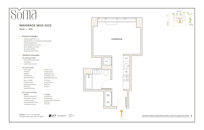 1 bed, 1 bath, $4,650, Unit 2046