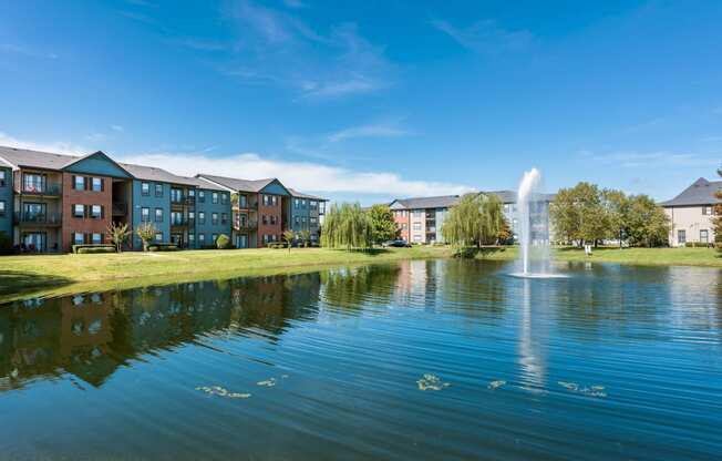 Private Pond at Island Park Apartments in Shreveport, Louisiana, LA