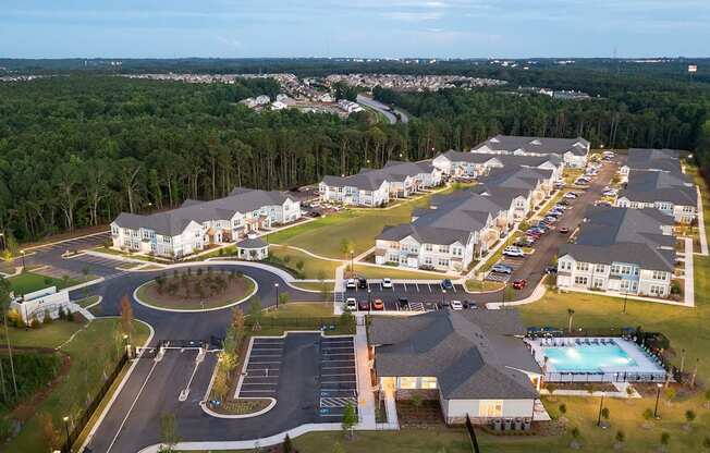 Drone photo of community at Carmel Vista, McDonough, GA, 30253