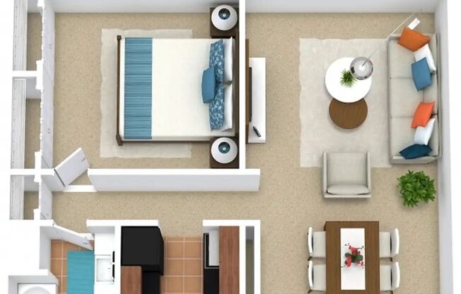 1 bed, 1 bath, 693 sqft, $925, Unit 8622-6