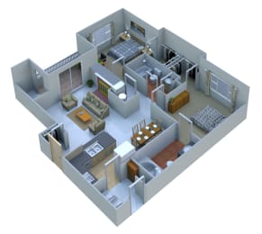 2 beds, 2 baths, 995 sqft, $2,145