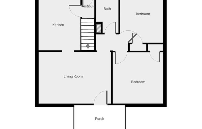 2 beds, 1 bath, 694 sqft, $1,050, Unit 01 (Main)