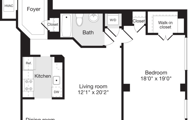 1 bed, 1 bath, 904 sqft, $2,707, Unit 0134